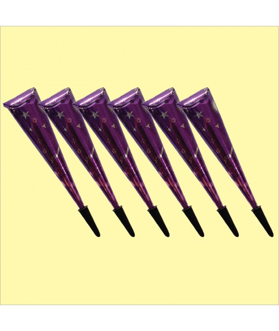 Golecha Nail Purple Henna Cone