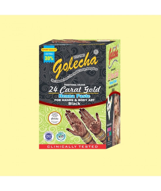 Golecha 24 C arat Gold Black Henna Paste